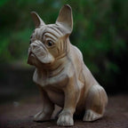Wooden Dog Table Decor Sculpture