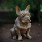 Wooden Dog Table Decor Sculpture