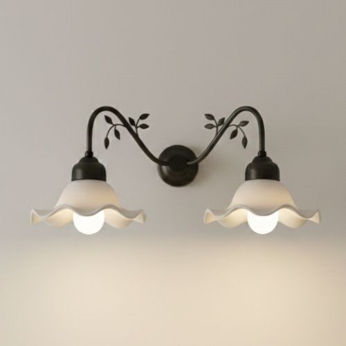 Vintage Bloom Dual Wall Light Antiquely Home Decor