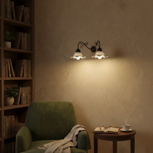 Vintage Bloom Dual Wall Light Antiquely Home Decor
