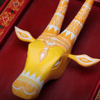 Wooden Wall Frame with Cow Face