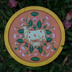 Pichwai Cow Handpainted Wall Plate - 8"
