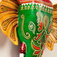 Green Handpainted Elephant Wall Decor