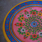 Wooden Round Table - Pink