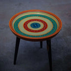 Wooden Round Table - Yellow