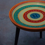 Wooden Round Table - Yellow