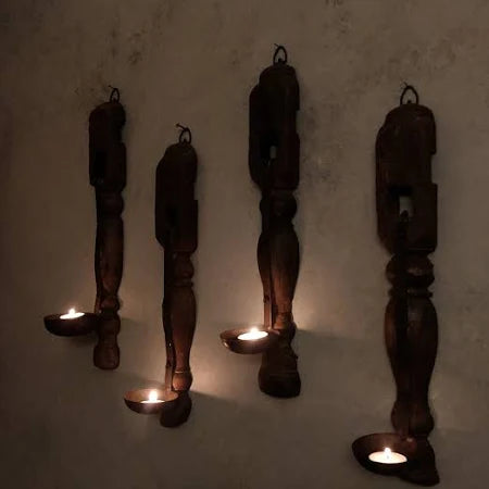 Buy 3, Get 1 Free, Charpai Candle Holder Antiquely Home Decor